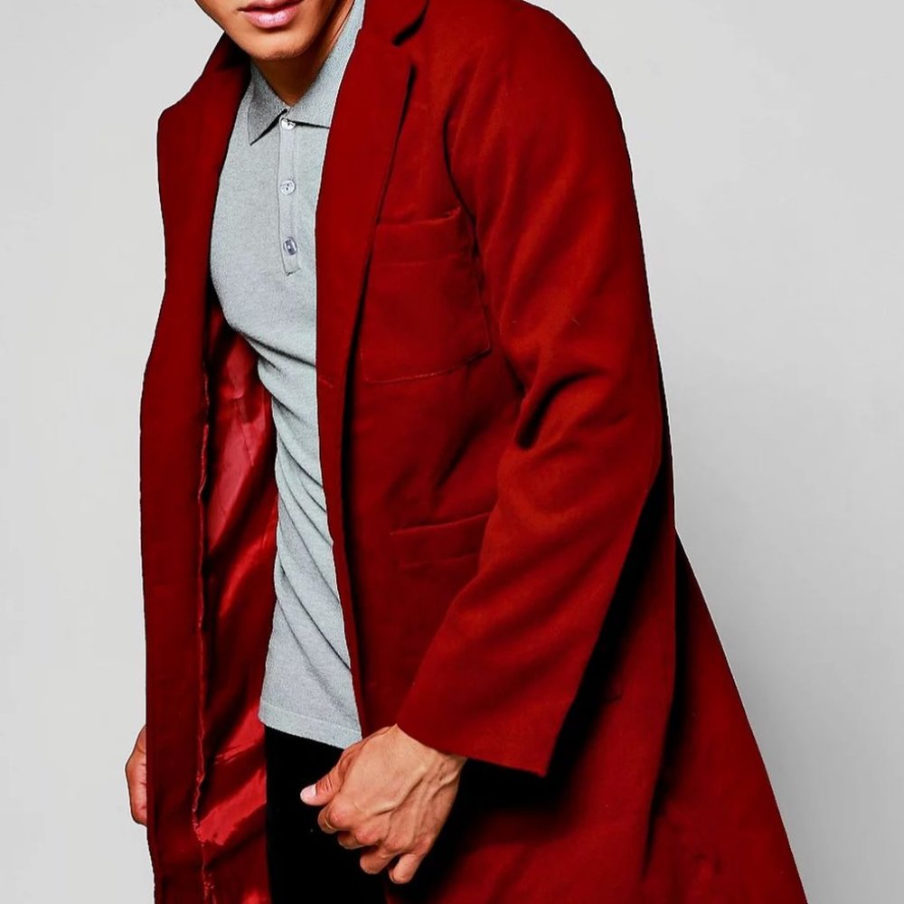 Red Peacoat (Unisex, Long Fit)